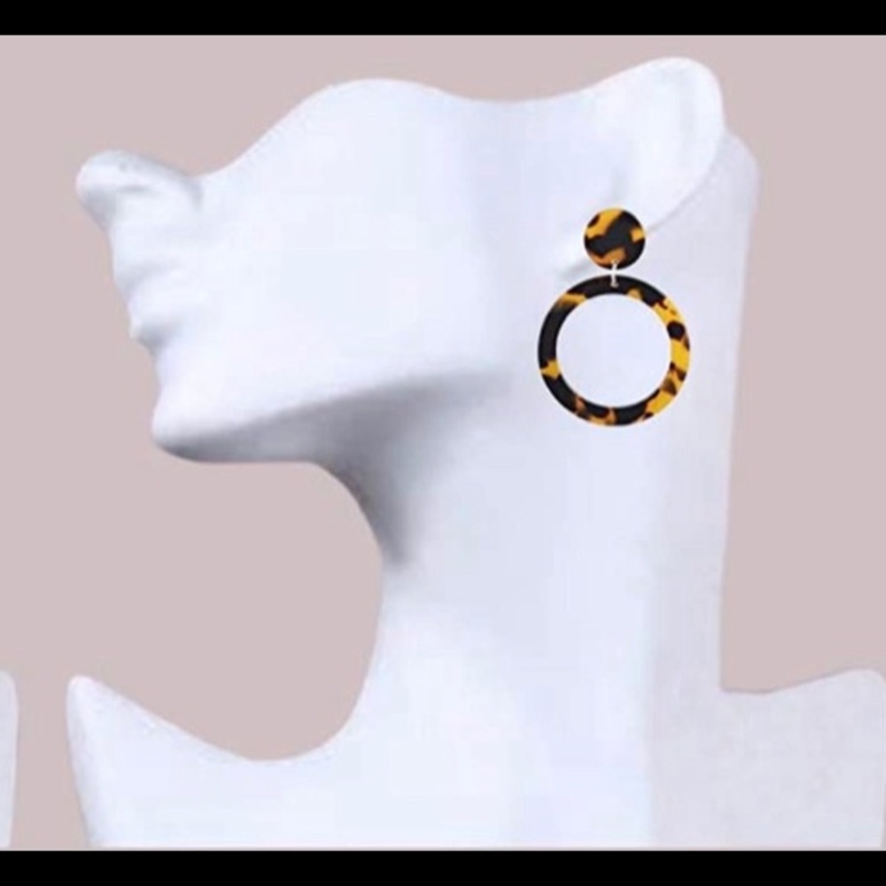 Leopard Acrylic Earrings